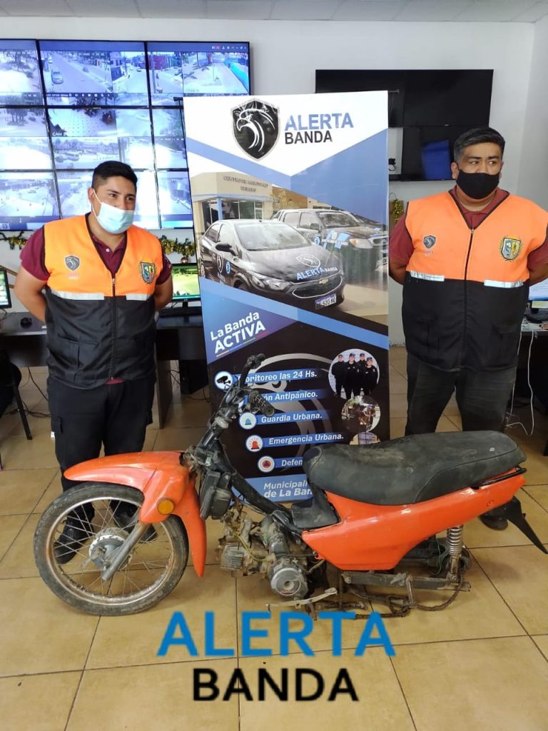 Alerta Banda Recuperó una moto que habia sido robada