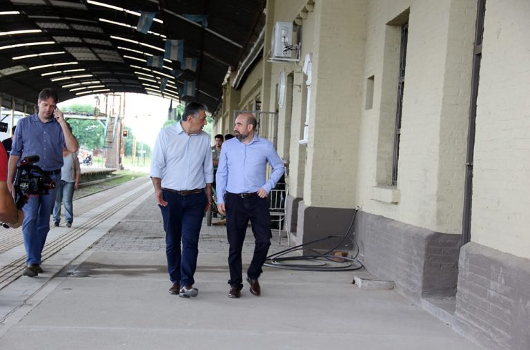 Mirolo visitó junto a Nediani la reforma de la Estación de Trenes de La Banda
