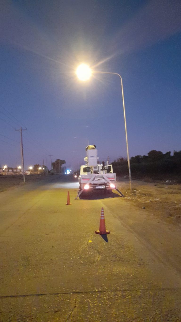 El municipio renovó el tendido eléctrico de la avenida 25 de Mayo Prolongación