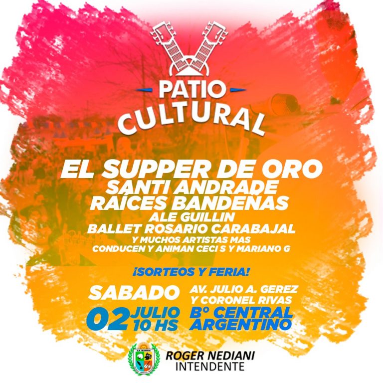 El “Patio Cultural” se presentará en el B° Central Argentino