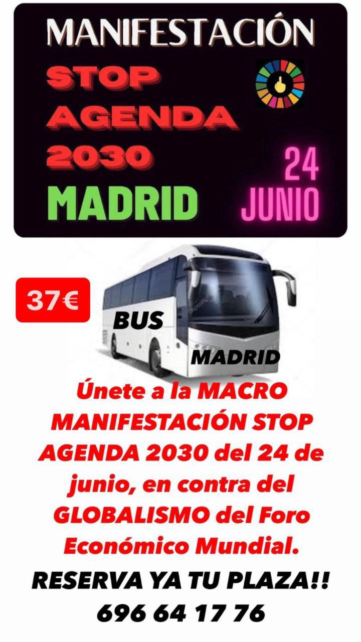 MACRO MANIFESTACIÓN MADRID NO A LA AGENDA 2030, 24 J