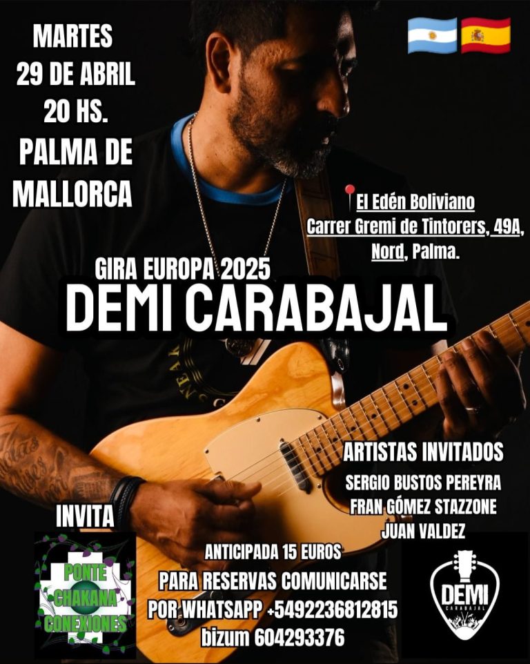 La Chacarera con Demi Carabajal, mañana suena en España