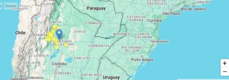Durante la madrugada, Temblor en Santiago del Estero